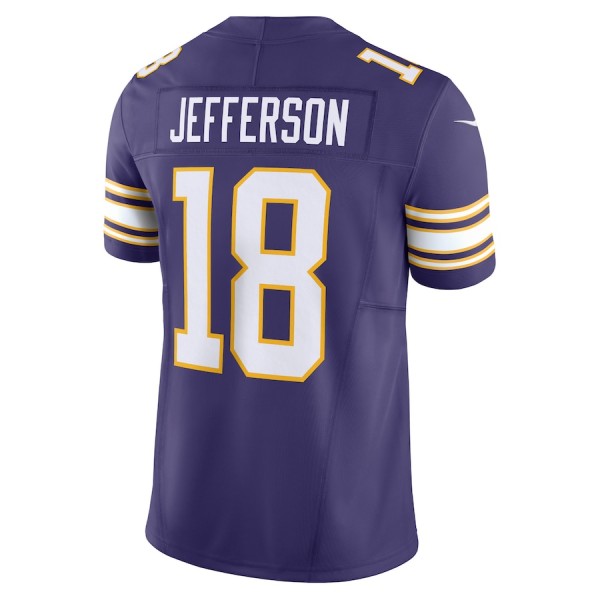 MN.Vikings #18 Justin Jefferson Purple F.U.S.E. Stitched jersey