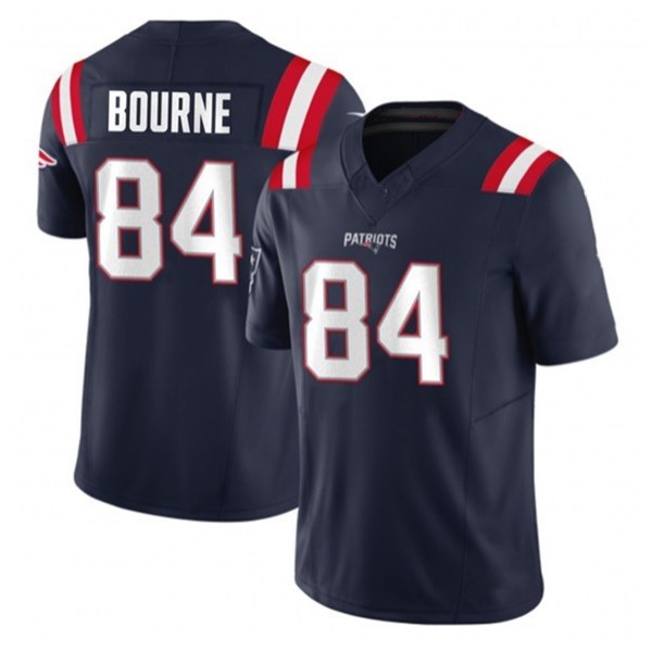 NE.Patriots #84 Kendrick Bourne Navy F.U.S.E. Stitched jersey