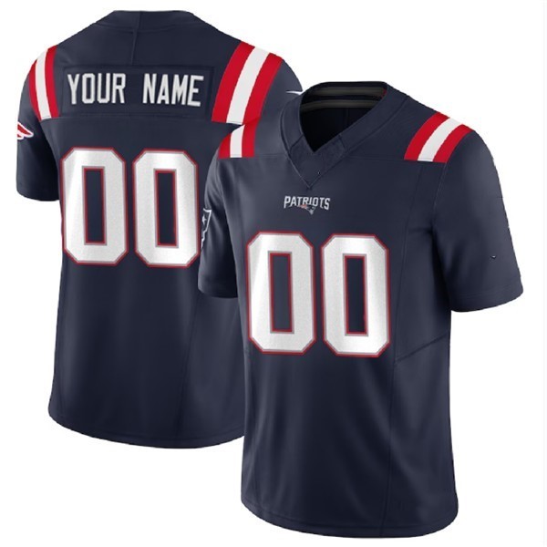 Custom NE.Patriots Navy F.U.S.E. Stitched jersey