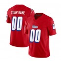 Custom NE.Patriots Red F.U.S.E. Throwback Stitched jersey