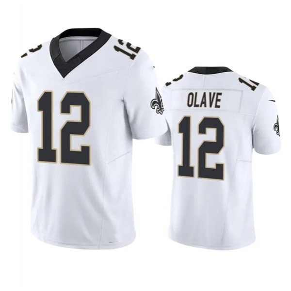 NO.Saints #12 Chris Olave White F.U.S.E. Stitched jersey