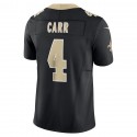 NO.Saints #4 Derek Carr Black F.U.S.E. Stitched jersey