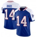 B.Bills #14 Stefon Diggs Blue/White F.U.S.E. Throwback Stitched jersey