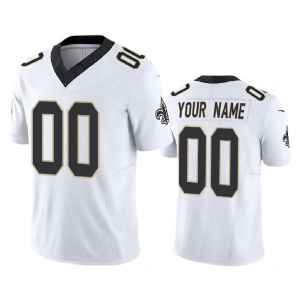 Custom NO.Saints White F.U.S.E. Stitched jersey