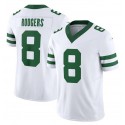 NY.Jets #8 Aaron Rodgers White F.U.S.E. Stitched jersey