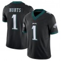 P.Eagles #1 Jalen Hurts Black F.U.S.E. Stitched jersey