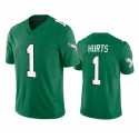 P.Eagles #1 Jalen Hurts Green F.U.S.E. Stitched jersey