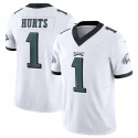 P.Eagles #1 Jalen Hurts White F.U.S.E. Stitched jersey