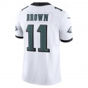 P.Eagles #11 A. J. Brown White F.U.S.E. Stitched jersey