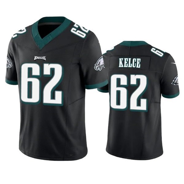 P.Eagles #62 Jason Kelce Black F.U.S.E. Stitched jersey