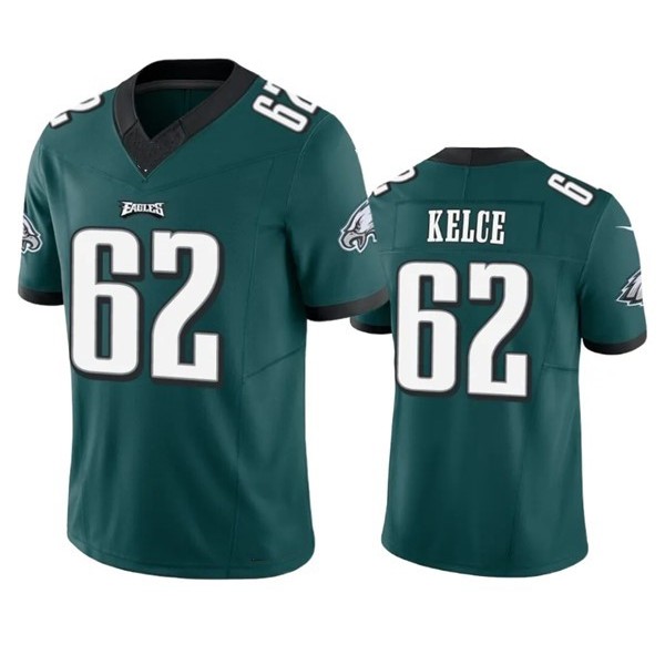 P.Eagles #62 Jason Kelce Green F.U.S.E. Stitched jersey