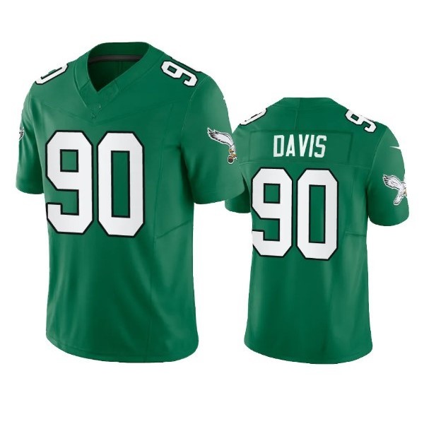 P.Eagles #90 Jordan Davis Green F.U.S.E. Stitched jersey