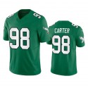 P.Eagles #98 Jalen Carter Green F.U.S.E. Stitched jersey