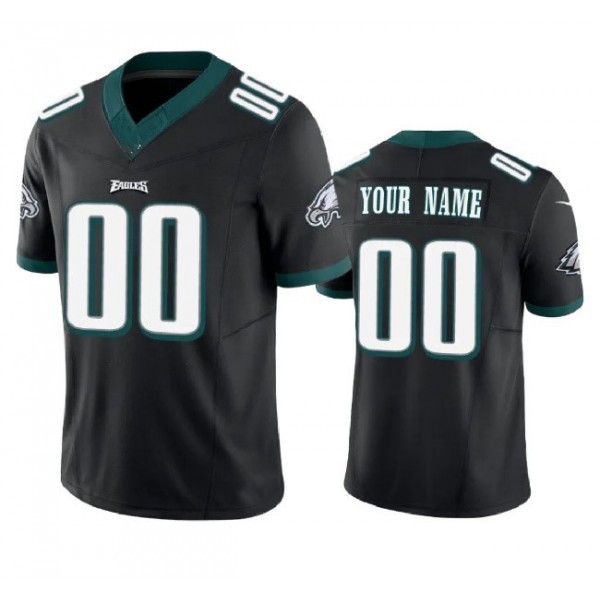 Custom P.Eagles Black F.U.S.E Stitched jersey