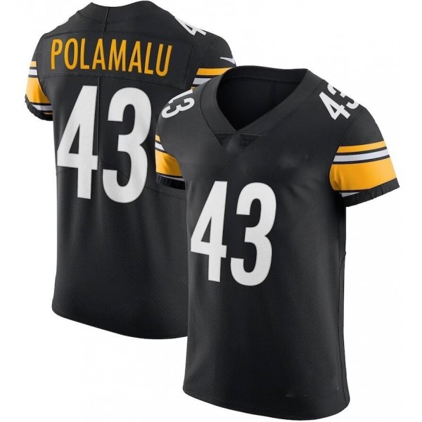 P.Steelers #43 Troy Polamalu Black F.U.S.E. Stitched jersey