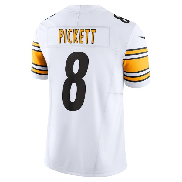 P.Steelers #8 Kenny Pickett White F.U.S.E. Stitched jersey