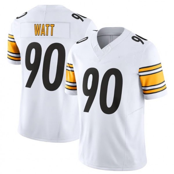 P.Steelers #90 T.J. Watt White F.U.S.E. Stitched jersey