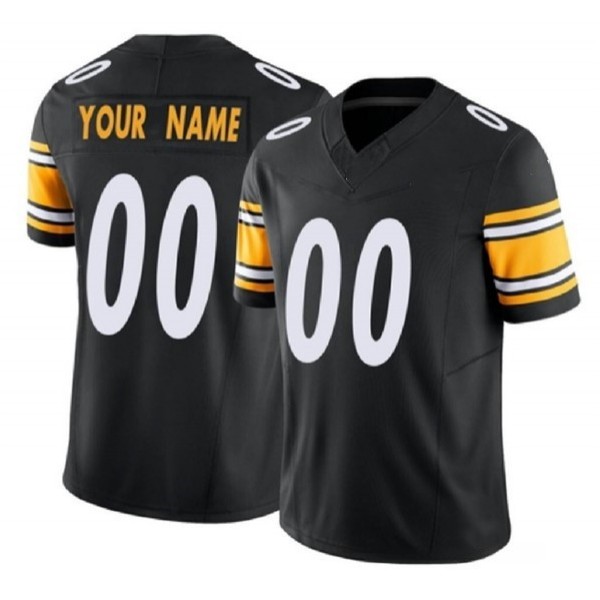 Custom P.Steelers Black F.U.S.E. Stitched jersey