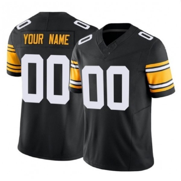 Custom P.Steelers Black F.U.S.E. Stitched jersey