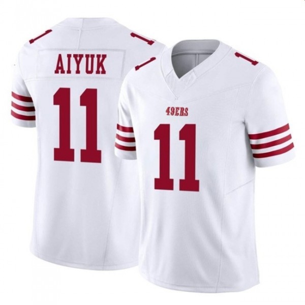 SF.49ers #11 Brandon Aiyuk White F.U.S.E. Stitched jersey