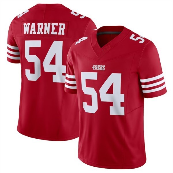 SF.49ers #54 Fred Warner Red F.U.S.E. Stitched jersey