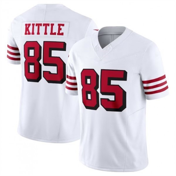 SF.49ers #85 George Kittle New White F.U.S.E. Stitched jersey