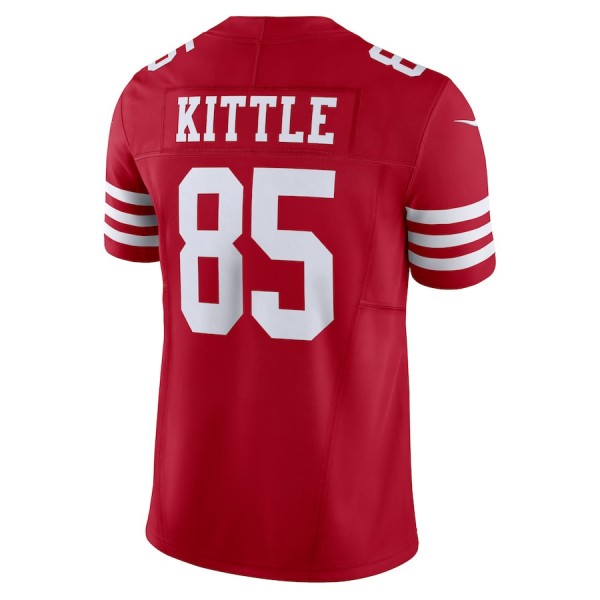 SF.49ers #85 George Kittle Red F.U.S.E. Stitched jersey