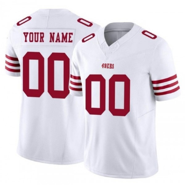 Custom SF.49ers White F.U.S.E. Stitched jersey