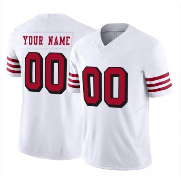 Custom SF.49ers White F.U.S.E. Stitched jersey