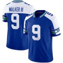 S.Seahawks #9 Kenneth Walker III Royal F.U.S.E. Throwback Stitched jersey