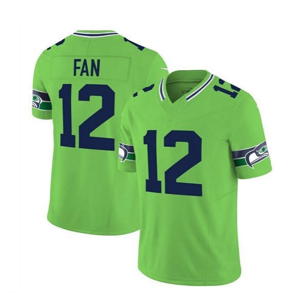 S.Seahawks 12th F.U.S.E. Green Stitched jersey