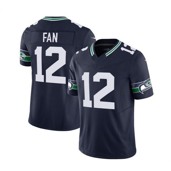 S.Seahawks 12th F.U.S.E. Navy Stitched jersey