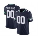 Custom S.Seahawks F.U.S.E. Navy Stitched jersey