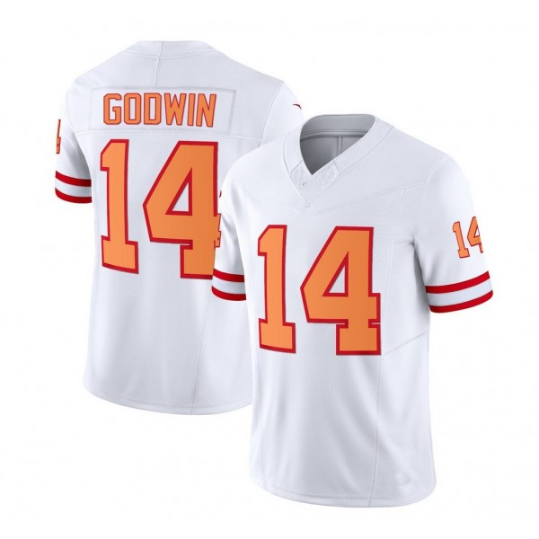 TB.Buccaneers #14 Chris Godwin F.U.S.E. White Throwback Stitched jersey