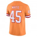 TB.Buccaneers #45 Devin White Orange F.U.S.E. Throwback Stitched jersey