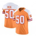 TB.Buccaneers #50 Vita Vea F.U.S.E. White/Gold Throwback Limited Jersey Stitched American Football Jerseys