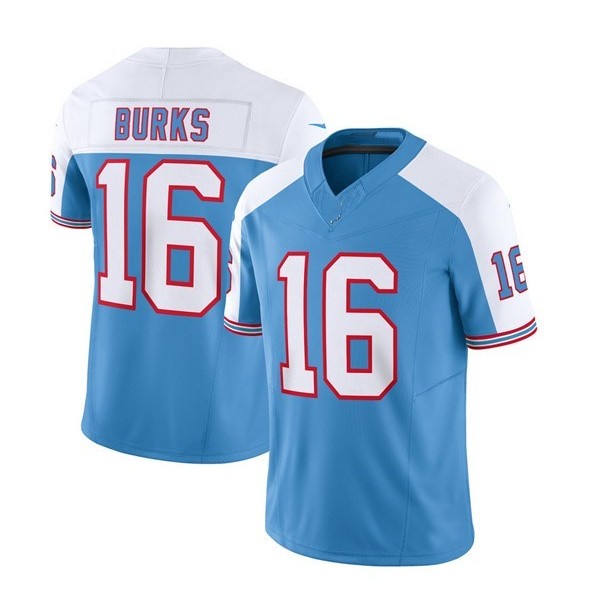 T.Titans #16 Treylon Burks Blue/White F.U.S.E. Stitched jersey