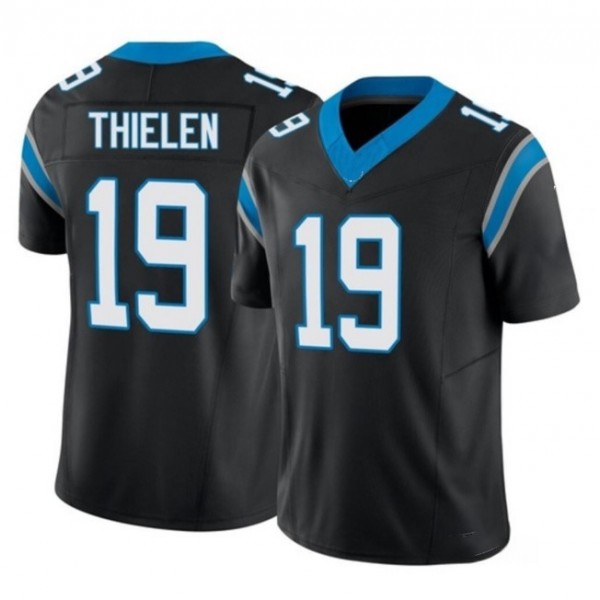 C.Panthers #19 Adam Thielen Black F.U.S.E. Stitched jersey