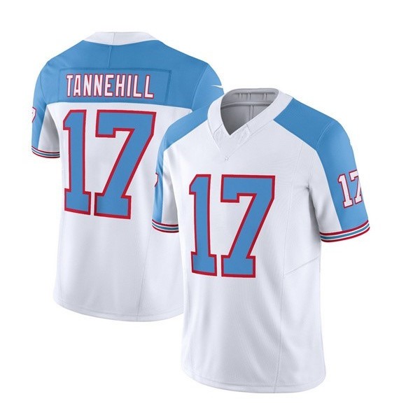 T.Titans #17 Ryan Tannehill White/Blue F.U.S.E. Stitched jersey