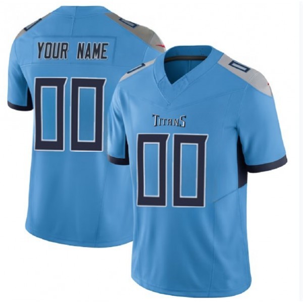 Custom T.Titans Blue F.U.S.E. Vapor Untouchable Limited Jersey Stitched American Football Jerseys