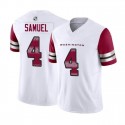 W.Commanders #4 Curtis Samuel White F.U.S.E. Stitched jersey