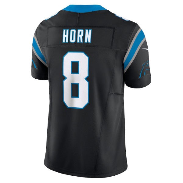 C.Panthers #8 Jaycee Horn Black F.U.S.E. Stitched jersey