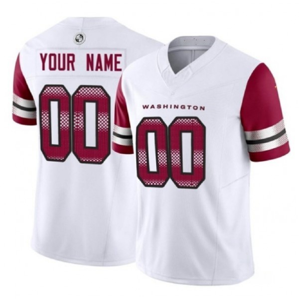 Custom W.Commanders White F.U.S.E. Throwback Stitched jersey