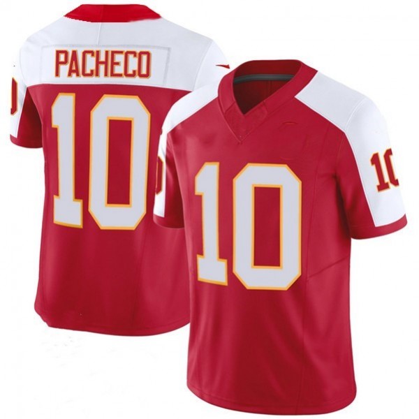 KC.Chiefs #10 Isiah Pacheco Red/White F.U.S.E. Stitched jersey