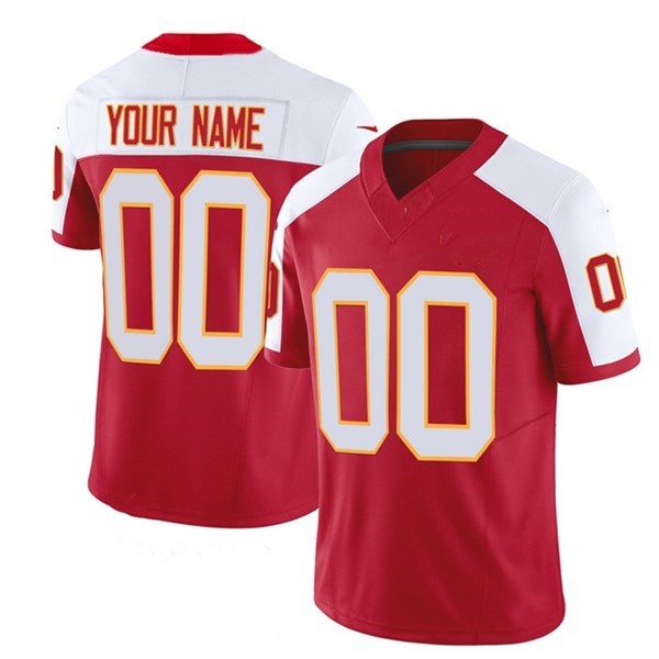 Custom KC.Chiefs Red/White F.U.S.E. Stitched jersey