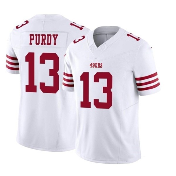 SF.49ers #13 Brock Purdy White F.U.S.E. Stitched jersey