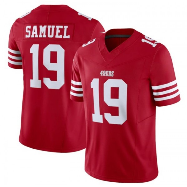 SF.49ers #19 Deebo Samuel Red F.U.S.E. Stitched jersey