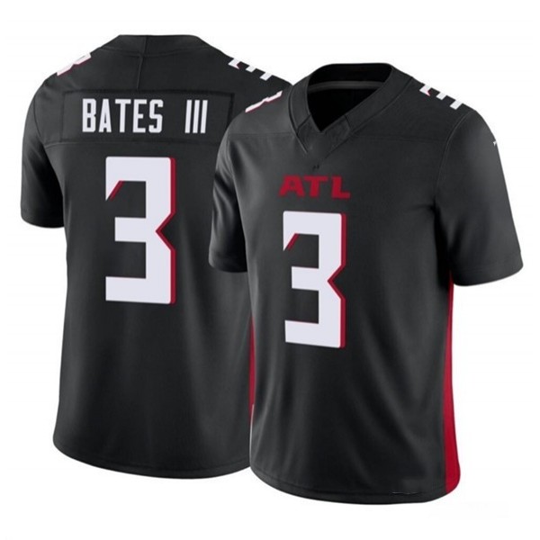 A.Falcons #3 Jessie Bates III Black F.U.S.E. Stitched jersey