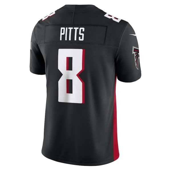 A.Falcons #8 Kyle Pitts Black F.U.S.E. Stitched jersey