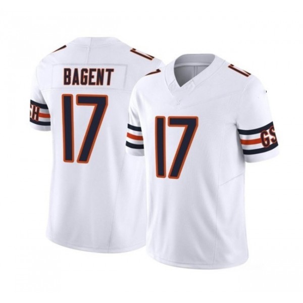 C.Bears #17 Tyson Bagent White F.U.S.E. Stitched jersey